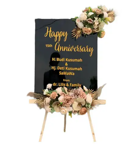 Papan Bunga Akrilik Teupah Tengah