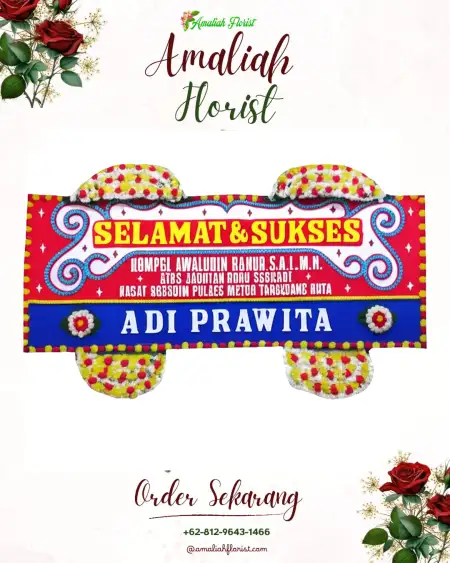 Papan Bunga Ucapan Selamat Teupah Tengah